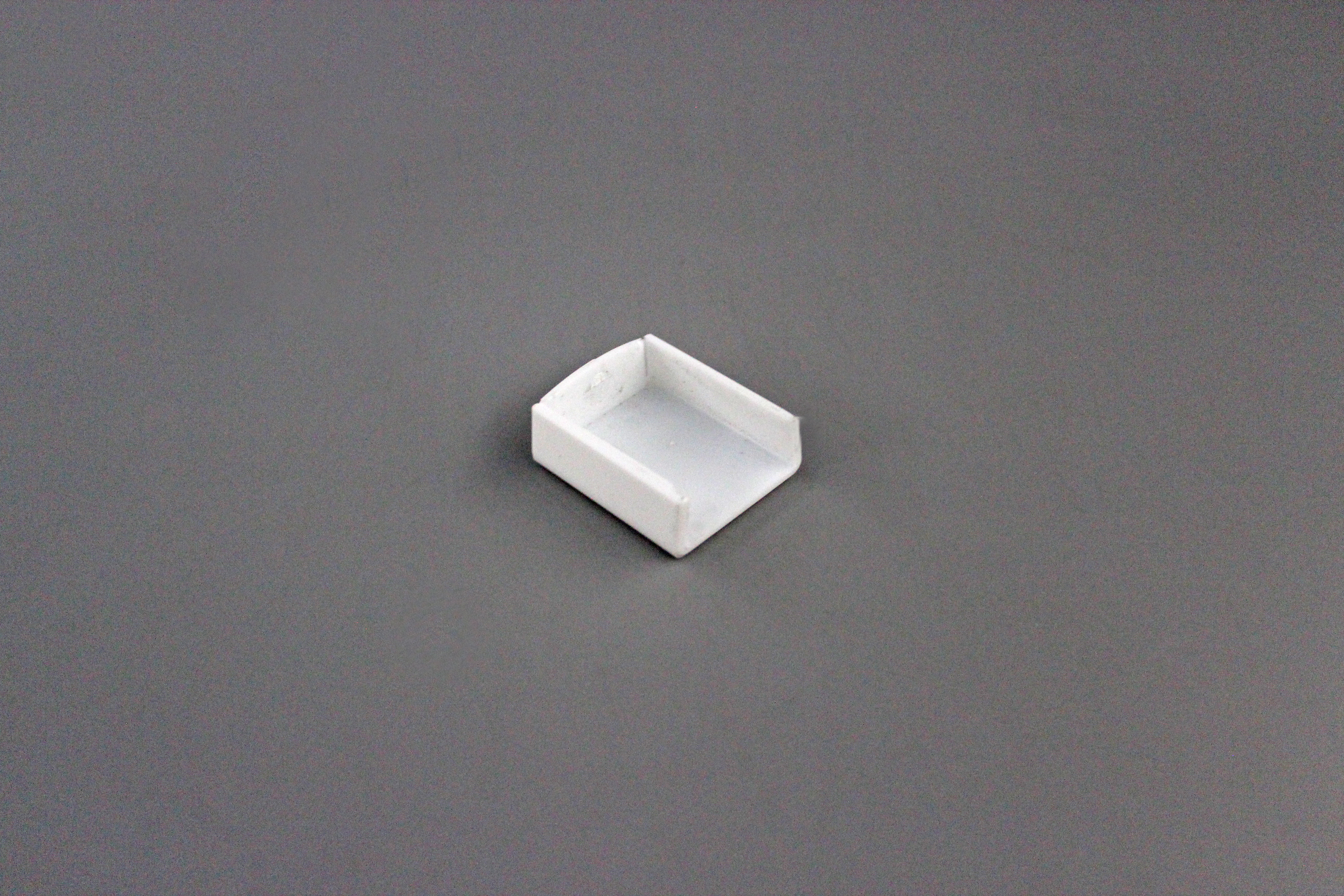 White Face Plate End Cap-New