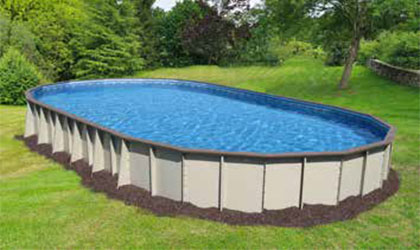Sutherland 15X30 Ft Oval Pool W/ Coping